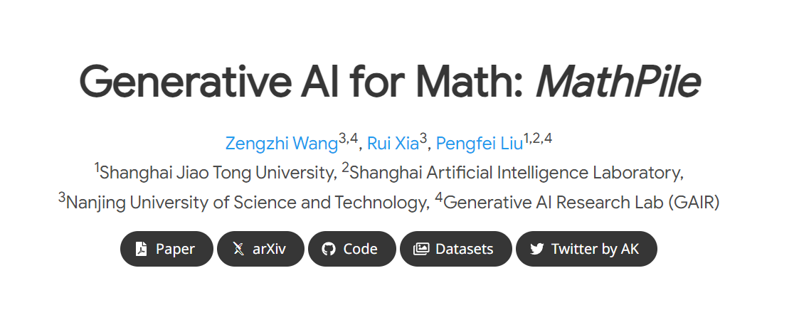 为大模型恶补数学,上交开源MathPile语料库,95亿tokens,还可商用