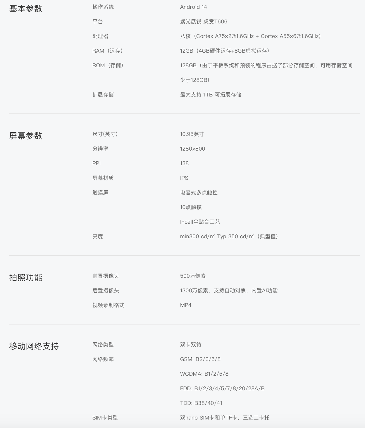 酷比魔方小酷平板 2 Lite 上架官网：展锐 T606 + 4GB RAM，首发价 649 元