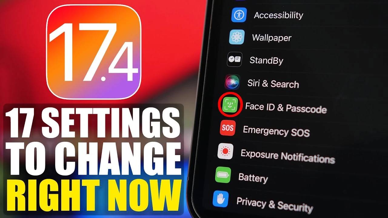 iOS 17.4 上 iPhone 基本设置的修改