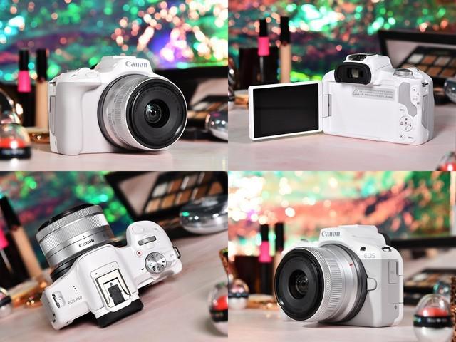 佳能白色微单相机 EOS R50 套机 6388 元