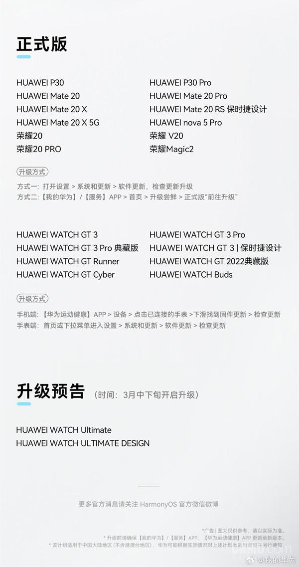HarmonyOS 4 升级迎来新进展!支持 P30、荣耀 20 等