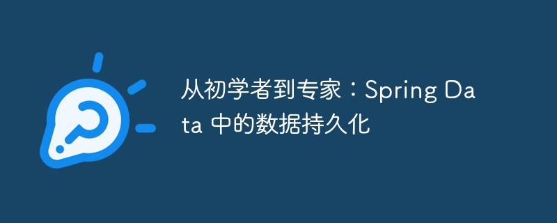 从初学者到专家:Spring Data 中的数据持久化
