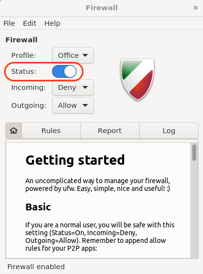 如何修复UFW状态在Linux中显示为非活动