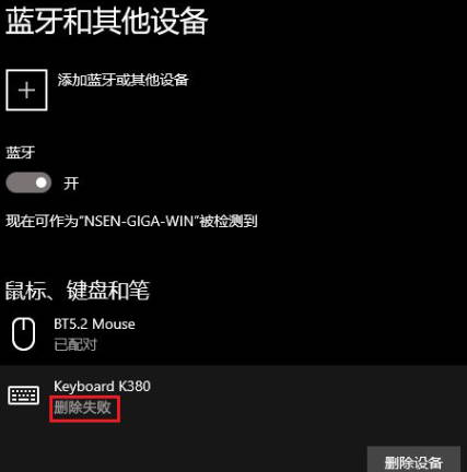 无法删除Win11蓝牙设备的解决方法