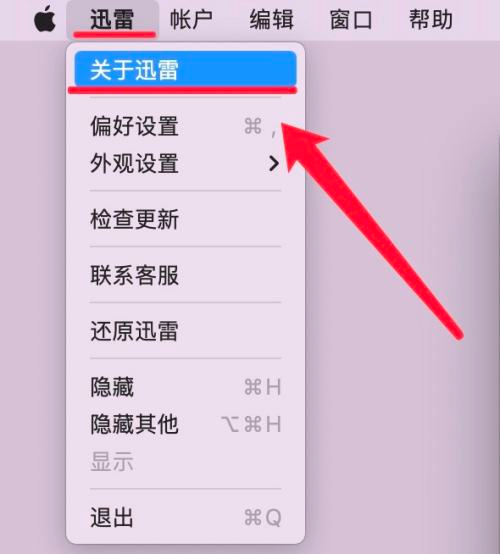 迅雷mac版如何查看版本信息-迅雷mac版查看版本信息的方法