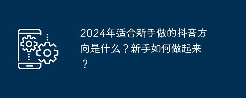 2024年适合初学者的TikTok发展方向及入门指南