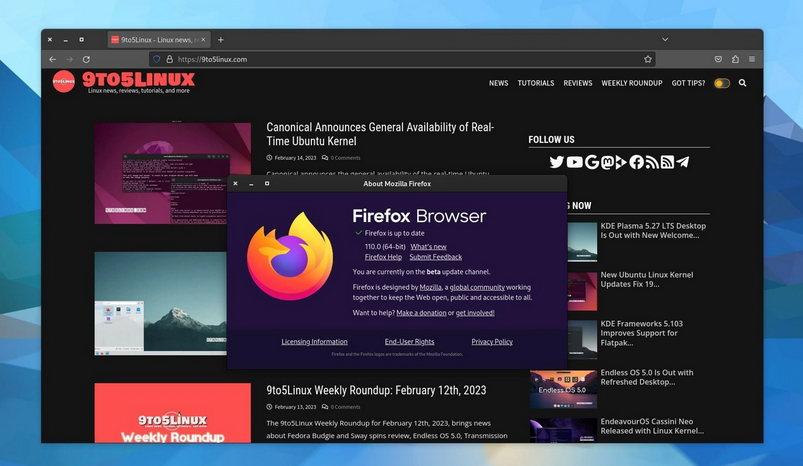 Firefox 110发布：新增导入数据功能，支持从Opera、Vivaldi迁移
