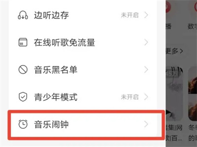 网易云如何开启音乐闹钟