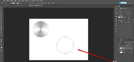 PS做出金属圆形拉丝按钮方法介绍