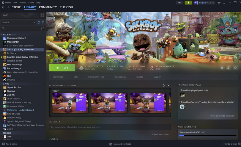 Steam桌面客户端测试版更新：新增笔记、在游戏中固定窗口功能