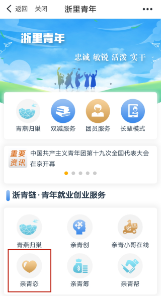 浙里办相亲角功能入口教程