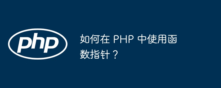 如何在 PHP 中使用函数指针?