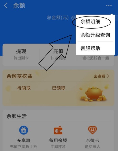 支付宝余额明细怎么看_支付宝查看余额明细图文教程