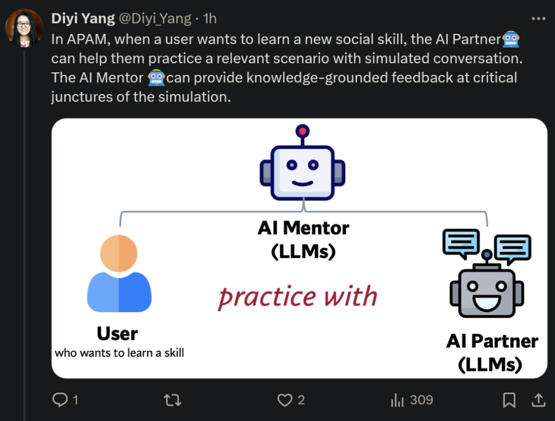 杨笛一新作:社恐有救了,AI大模型一对一陪聊,帮i人变成e人