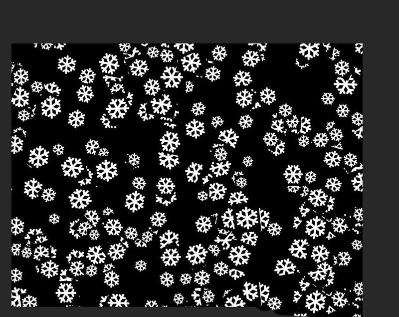 ps怎么制作雪花填充效果_ps制作雪花填充效果方法