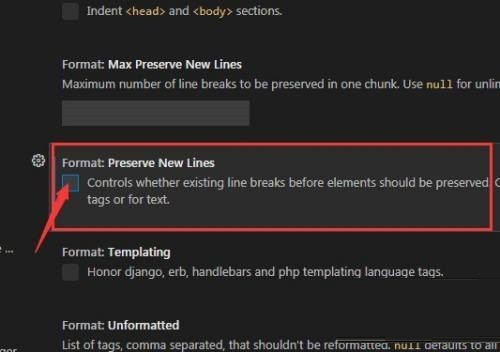 Vscode怎么开启新线保留设置_Vscode开启新线保留设置教程