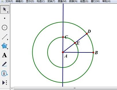 几何画板制作椭圆工具的操作方法