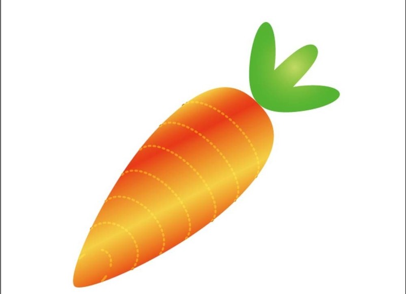 ai制作胡萝卜图片的操作过方法