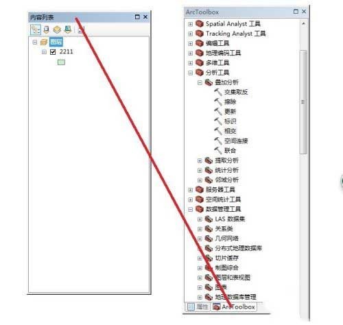 arcgis左侧数据列表不见了怎么解决 arcgis左侧数据列表丢失的解决方法