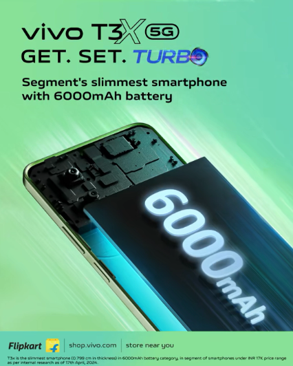 iQOO Z9x国行版预热,印度市场以vivo T3x名义率先亮相