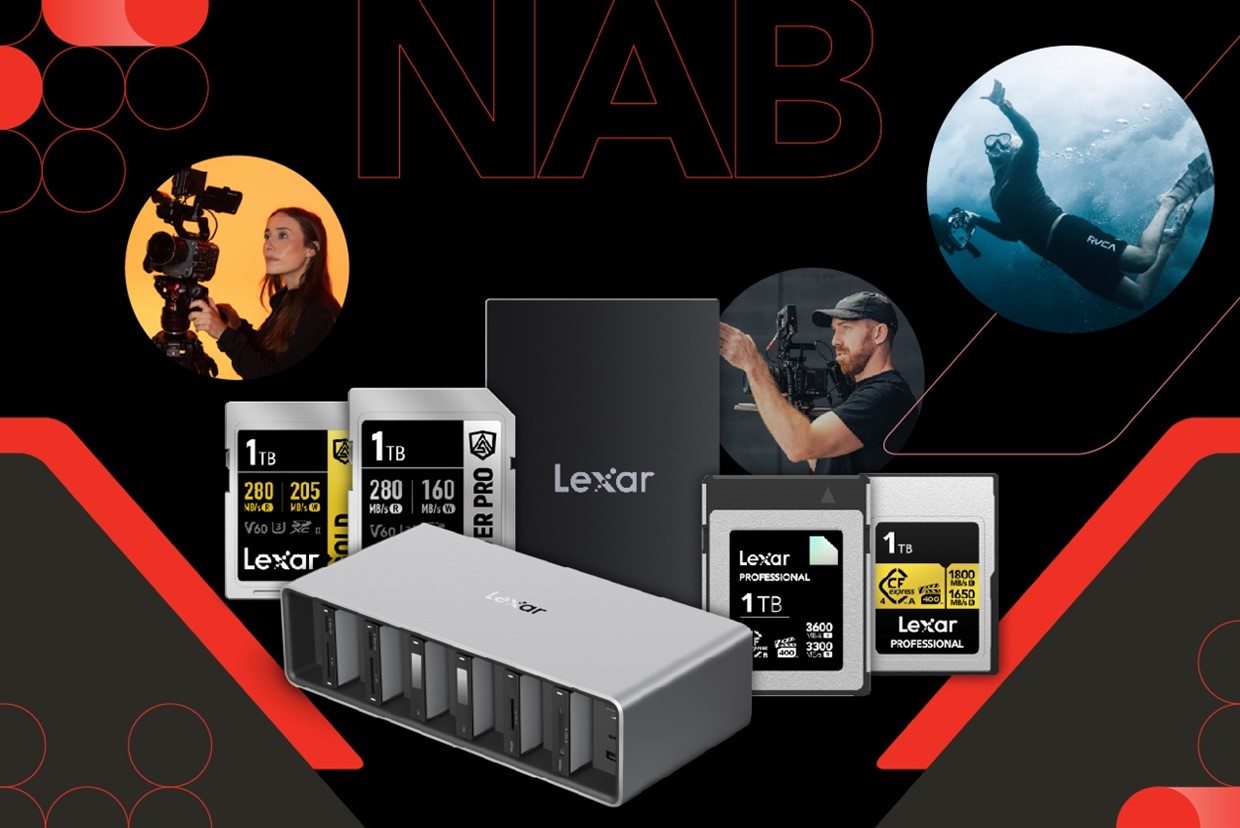Lexar 雷克沙推出 PRO WORKFLOW 读卡器底座与多款存储产品,包括 SD 卡、CF 卡与便携 SSD