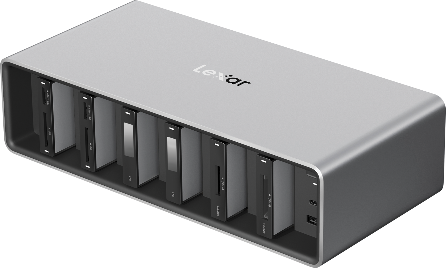 Lexar 雷克沙推出 PRO WORKFLOW 读卡器底座与多款存储产品,包括 SD 卡、CF 卡与便携 SSD