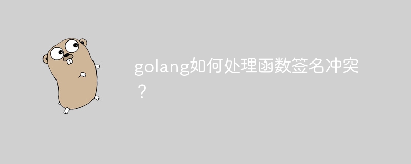 golang如何处理函数签名冲突?