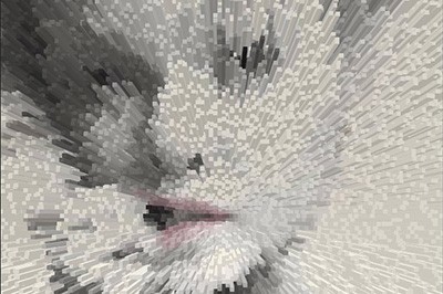 PS怎么制作3D柱形人像效果_一个滤镜搞定