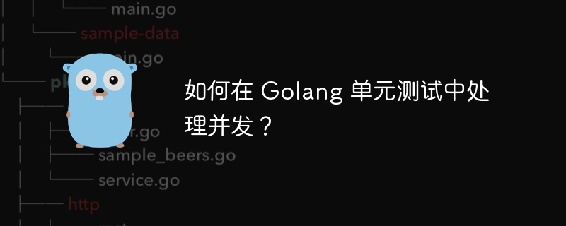 如何在 Golang 单元测试中处理并发?