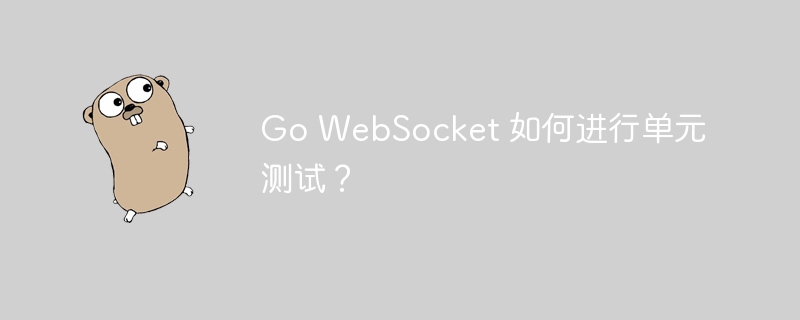 Go WebSocket 如何进行单元测试?