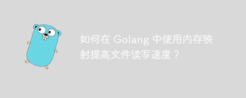 如何在 Golang 中使用内存映射提高文件读写速度?