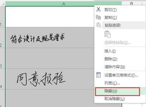 Excel设置图片和表格一起隐藏的操作流程