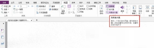 福昕PDF编辑器怎么设置仿真放大镜_福昕PDF编辑器设置仿真放大镜教程