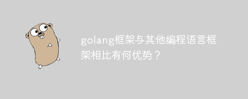 golang框架与其他编程语言框架相比有何优势?