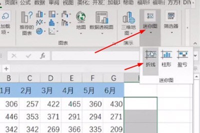 Excel迷你图制作步骤方法