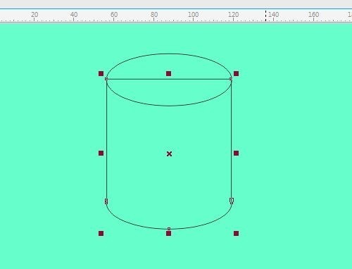 CorelDRAW X7怎么绘制圆柱形 绘制圆柱形教程
