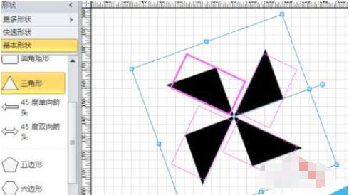 Microsoft Visio怎么绘制风车_Microsoft Visio绘制风车详细步骤