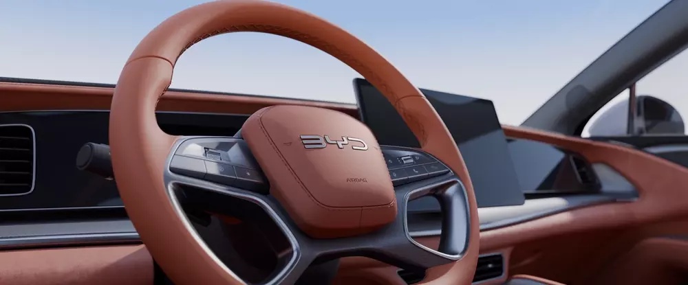 比亚迪海狮 07 EV 内饰官图公布：北京车展正式上市