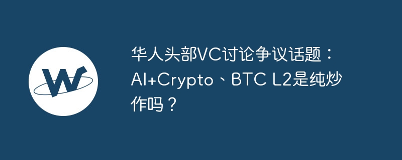 华人头部VC讨论争议话题：AI+Crypto、BTC L2是纯炒作吗？