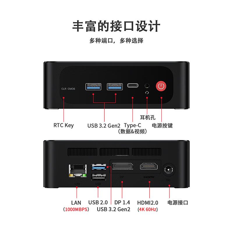 R5-5560U 准系统 + 30 天免费试玩：零刻 SER5 迷你主机 987 元探新低
