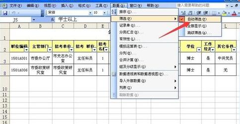 Excel自动筛选使用操作详解