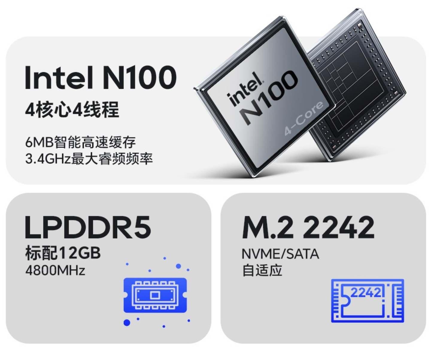 天钡 T-BOX PRO 超迷你主机上线官网:英特尔 N100、73 x 43 mm、双千兆网口
