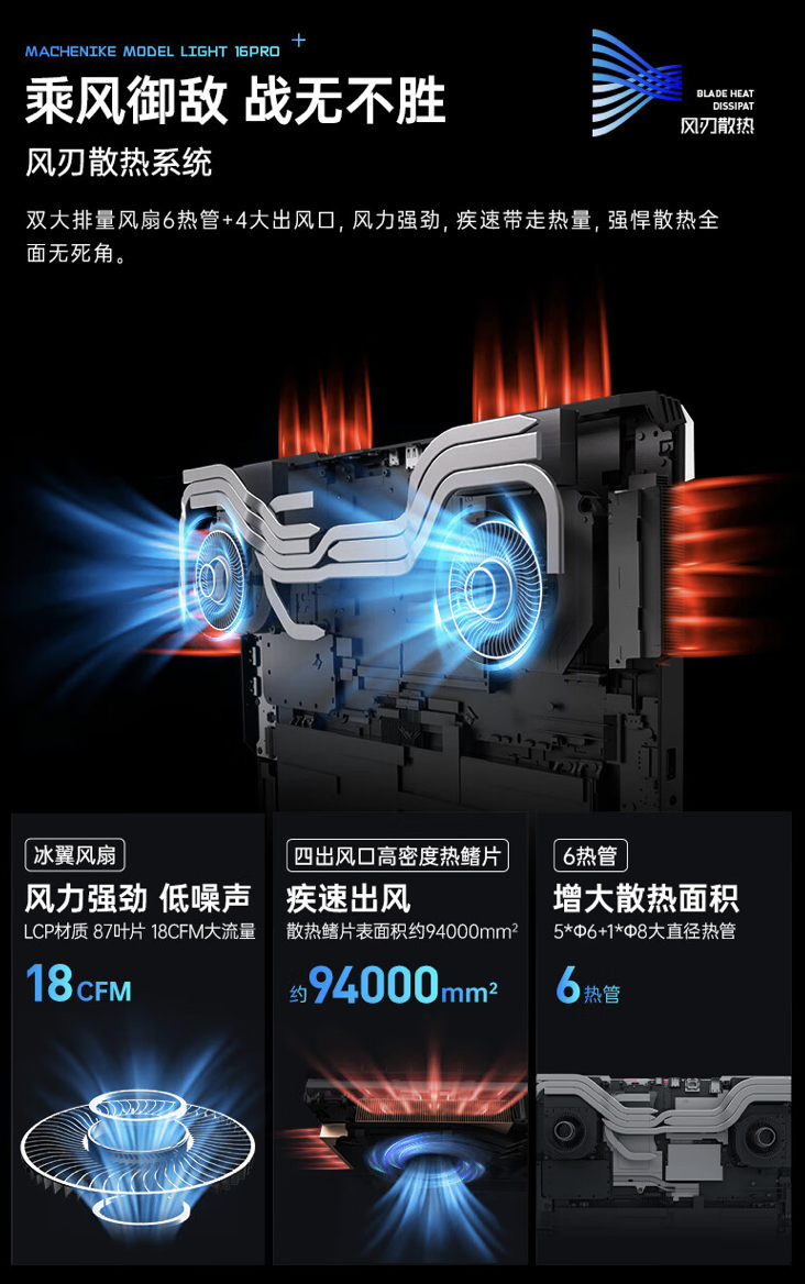 i7-13650HX + RTX4070 售 7979 元,机械师曙光 16 Pro 笔记本新增配置今晚首销