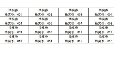 Word怎么批量制作抽奖券_Word批量制作抽奖券教程方法