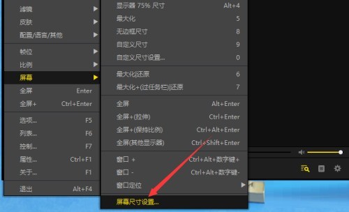 完美解码怎么修改屏幕尺寸 完美解码修改屏幕尺寸的方法