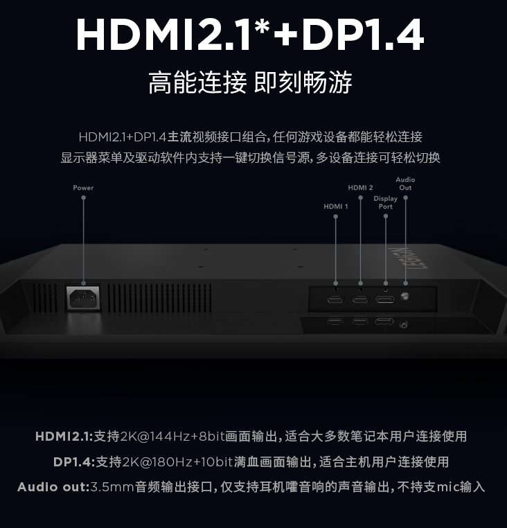 联想拯救者 R27qe 显示器上架:2K 180Hz Fast IPS,售 1149 元