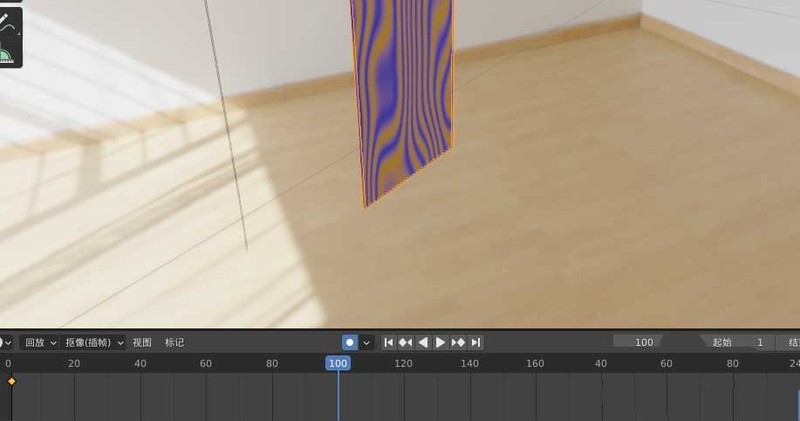 blender2.9怎么制作日式左右推拉窗帘效果的动画 blender教程