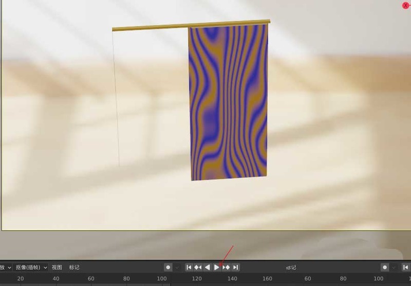 blender2.9怎么制作日式左右推拉窗帘效果的动画 blender教程