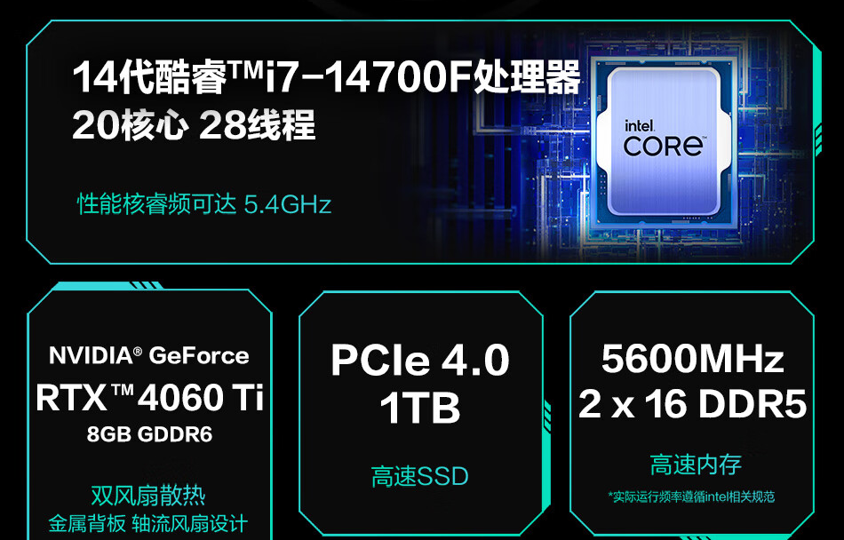 华硕推出天选 X Plus 2024 游戏台式主机:14 代酷睿 + RTX 4060 Ti,7299 元起