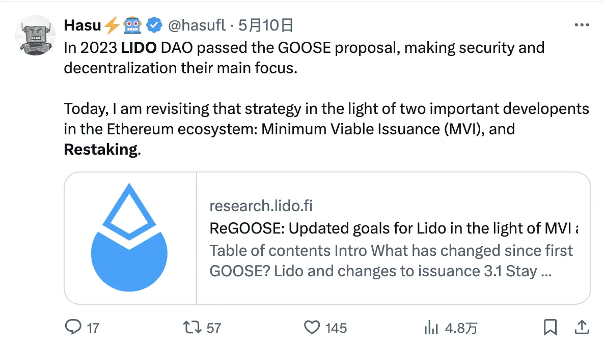 Restaking 的“吸血鬼”攻击之下,Lido 该如何解题?
